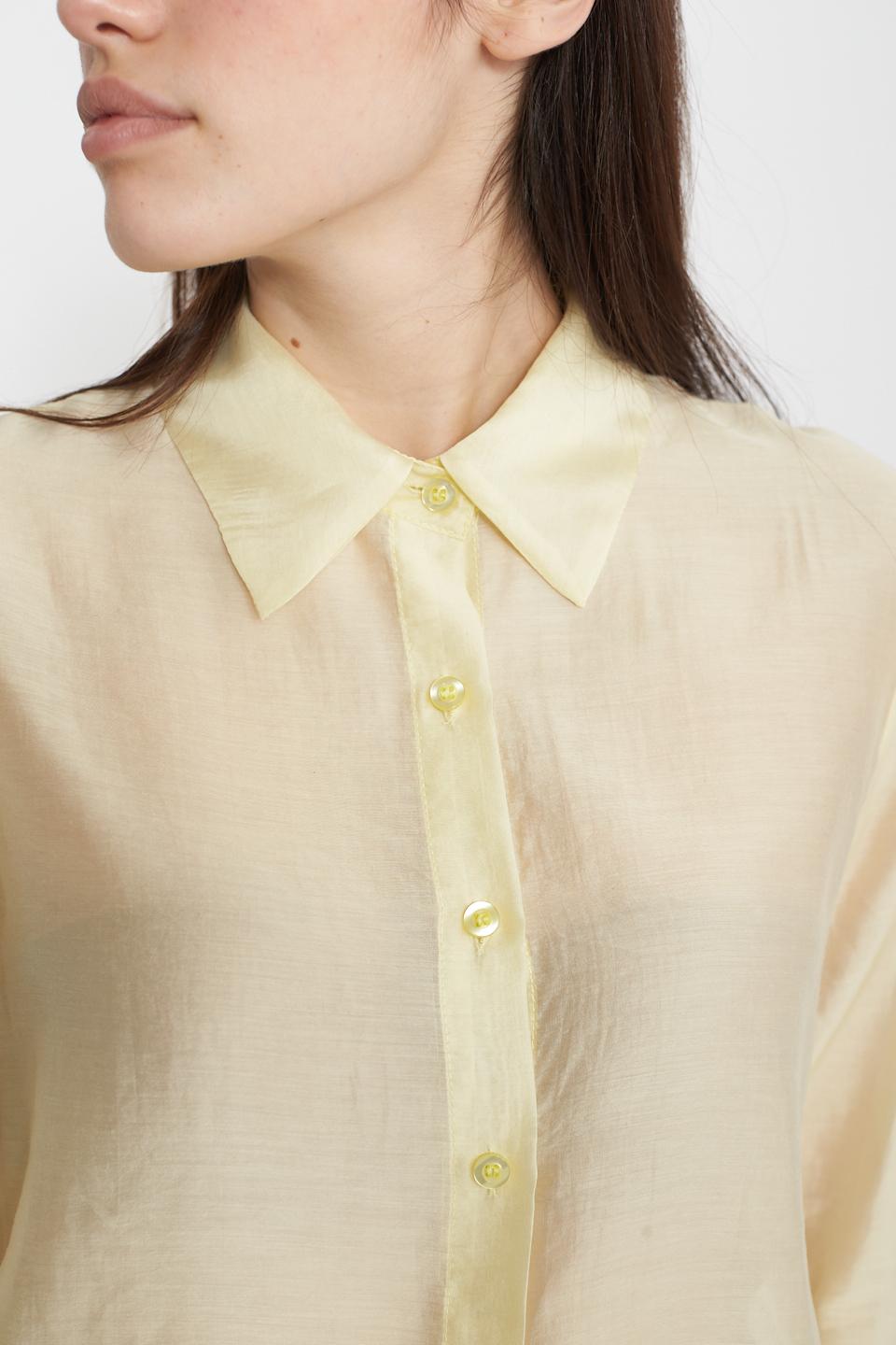 Camicia modello uomo lyocell giallo - Primavera Estate 2025 | Brend