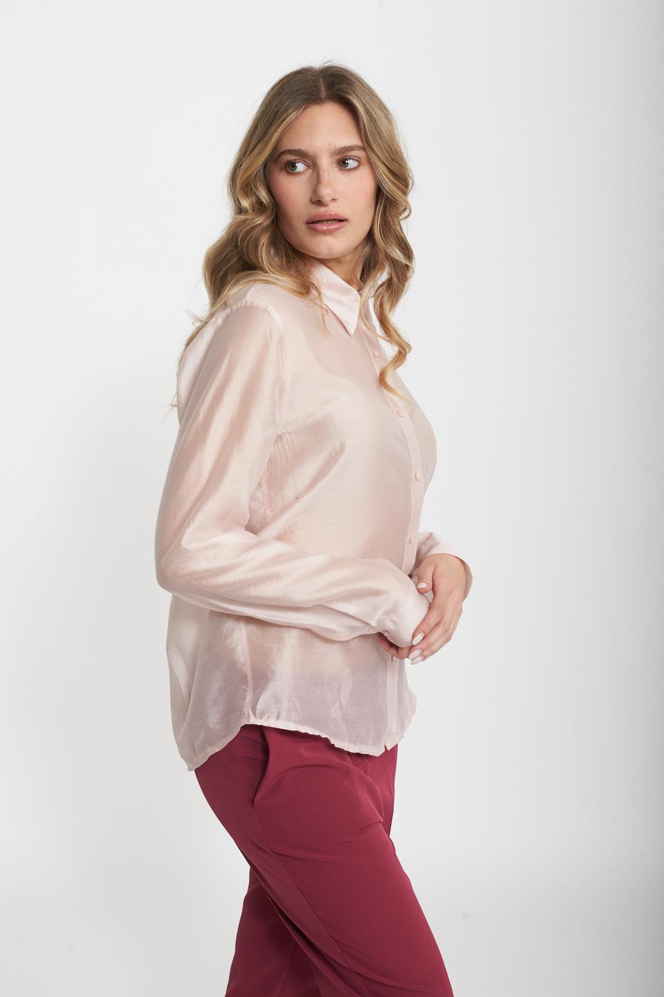 Camicia modello uomo lyocell rosa - Primavera Estate 2025 | Brend
