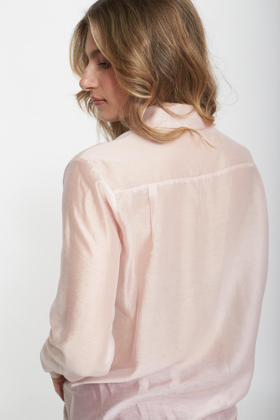 Camicia modello uomo lyocell rosa - Primavera Estate 2025 | Brend