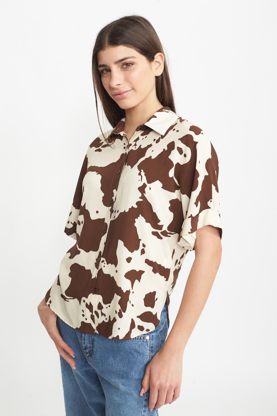 Camicia kimono viscosa muccato - Primavera Estate 2025 | Brend