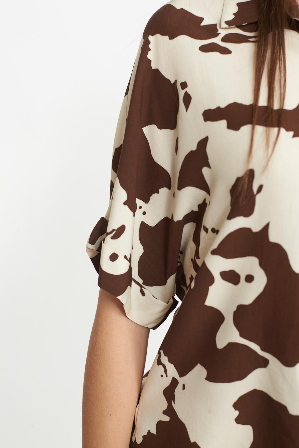 Camicia kimono viscosa muccato - Primavera Estate 2025 | Brend