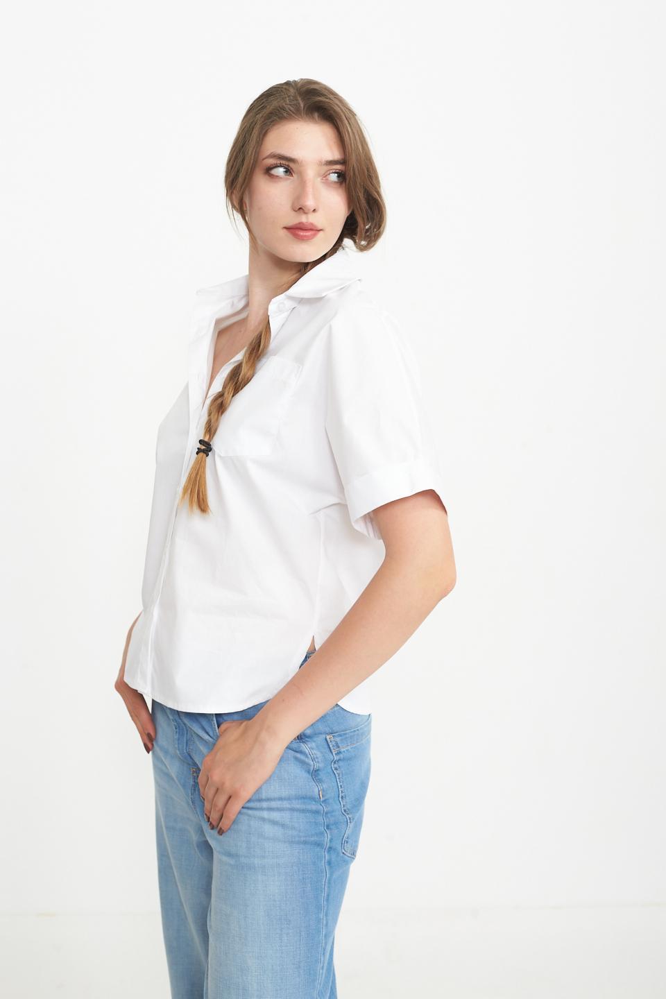 Camicia kimono taschino bianco - Primavera Estate 2025 | Brend