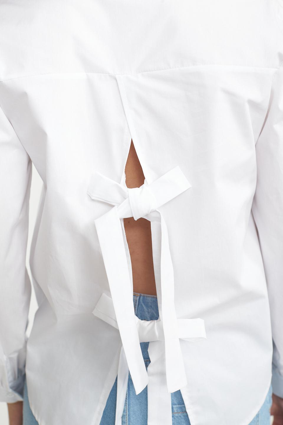 Camicia fiocchi dietro bianco - Primavera Estate 2025 | Brend