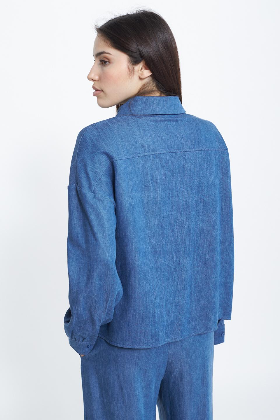 Camicia denim con applicazioni denim - Primavera Estate 2025 | Brend