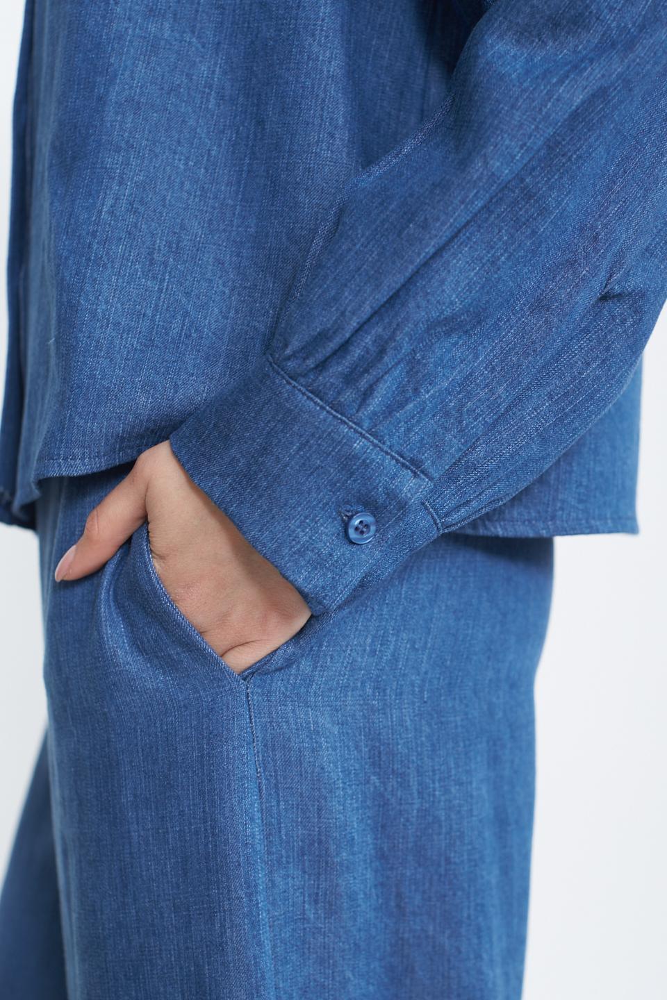 Camicia denim con applicazioni denim - Primavera Estate 2025 | Brend