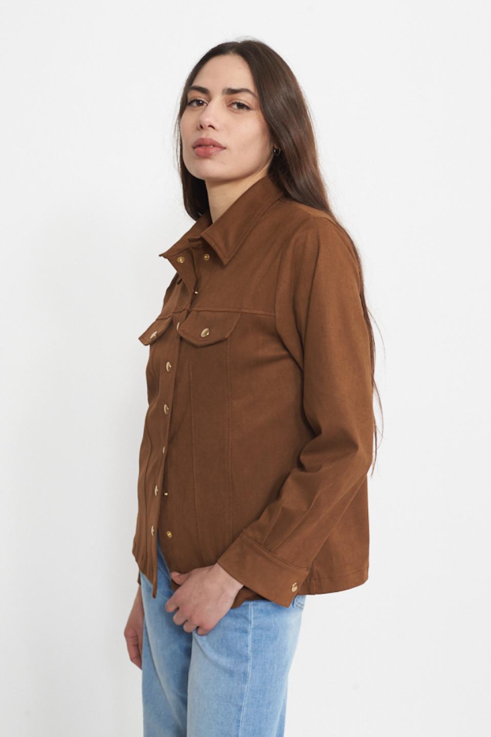 Camicia sahariana dainetto cammello - Primavera Estate 2025 | Brend