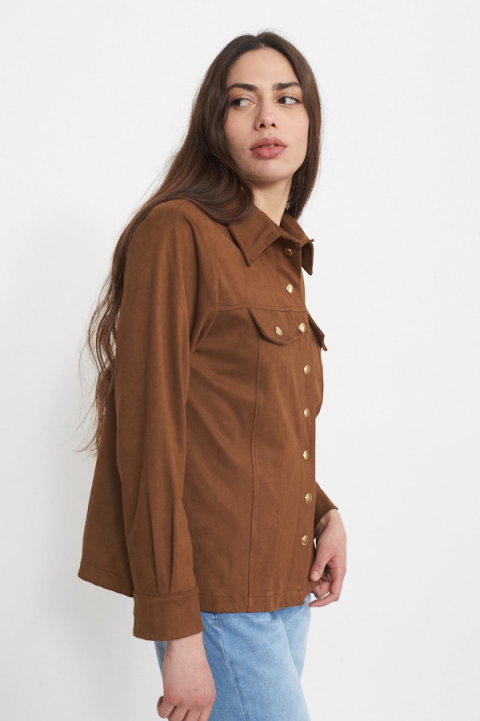 Camicia sahariana dainetto cammello - Primavera Estate 2025 | Brend
