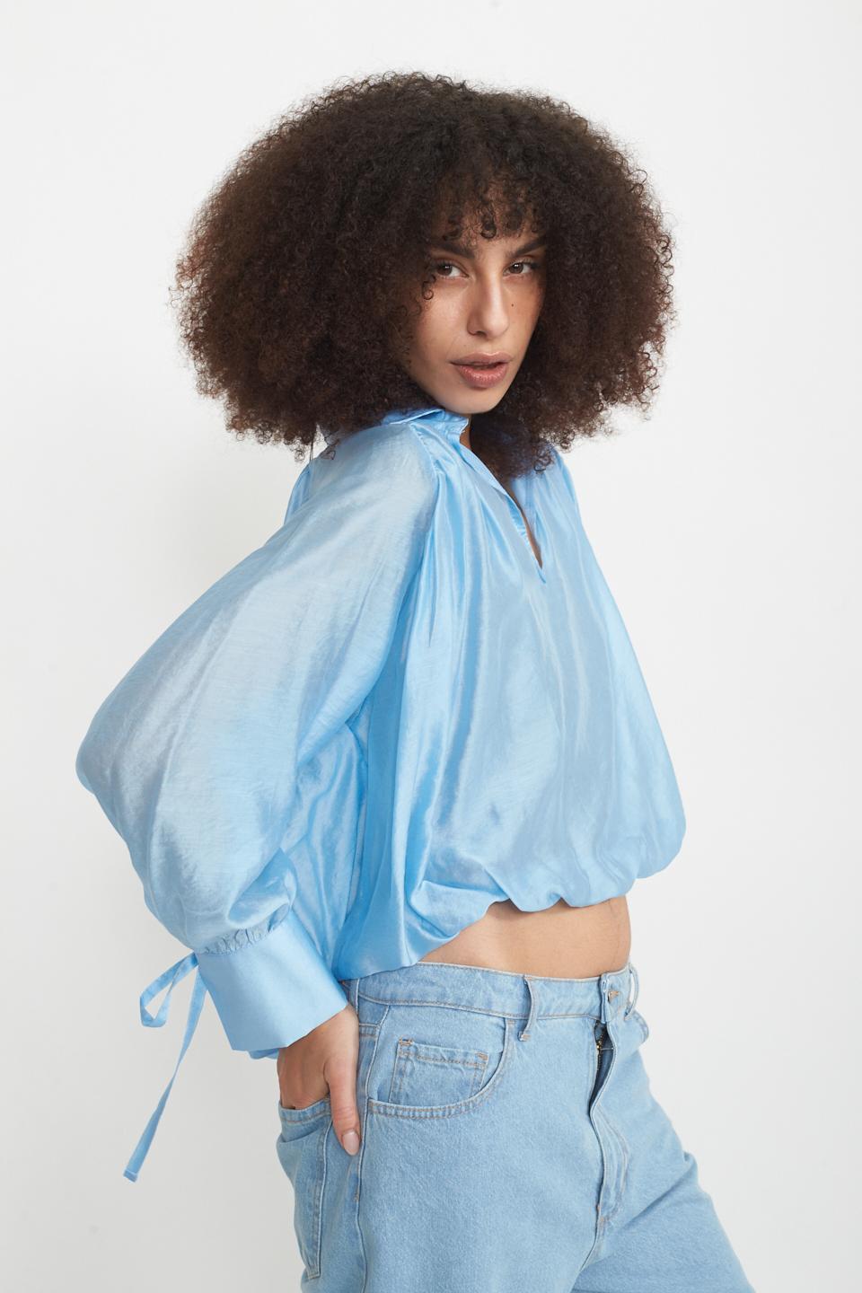 Camicia modello pittore celeste - Primavera Estate 2025 | Brend