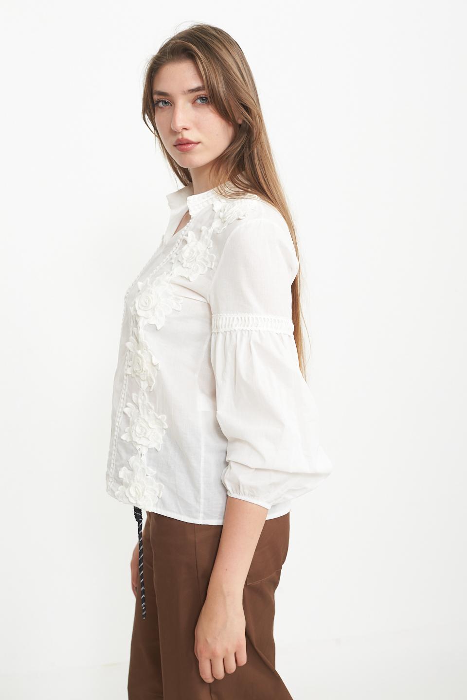 Camicia passamanerie panna - Primavera Estate 2025 | Brend