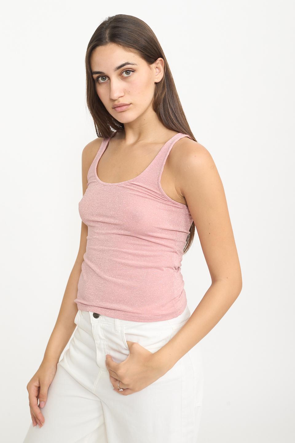 Canotta lurex rosa - Primavera Estate 2025 | Brend
