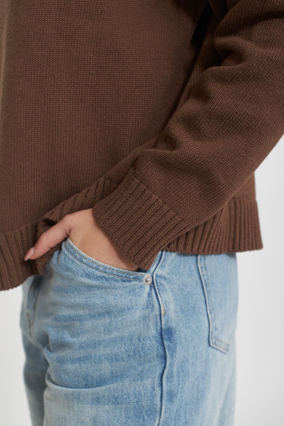 Cardigan con bottoni cacao - Primavera Estate 2025 | Brend