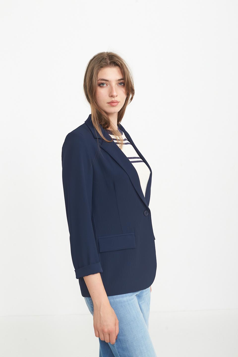 Giacca sfiancata blu - Primavera Estate 2025 | Brend