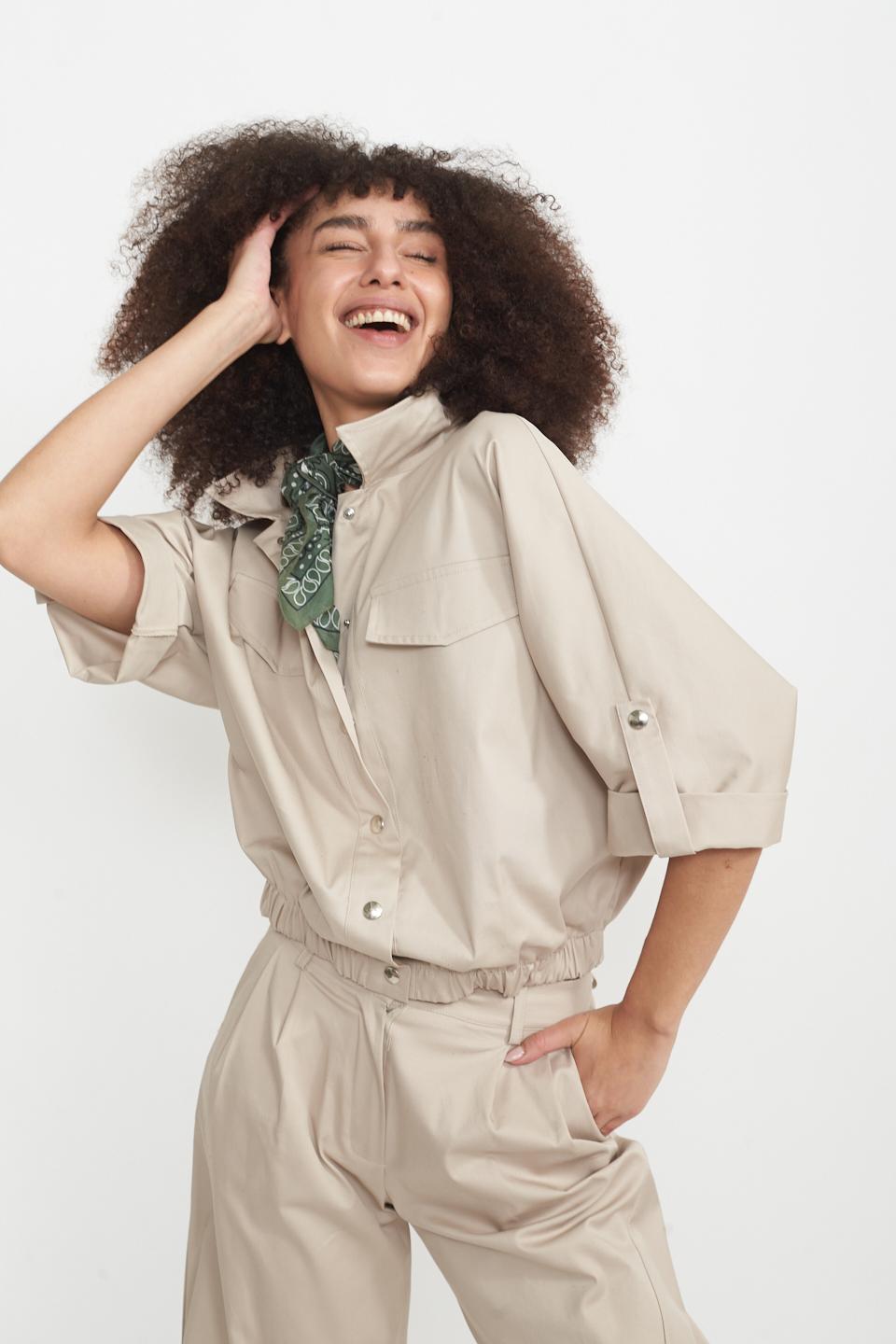 Giacca pattine gabardine beige - Primavera Estate 2025 | Brend