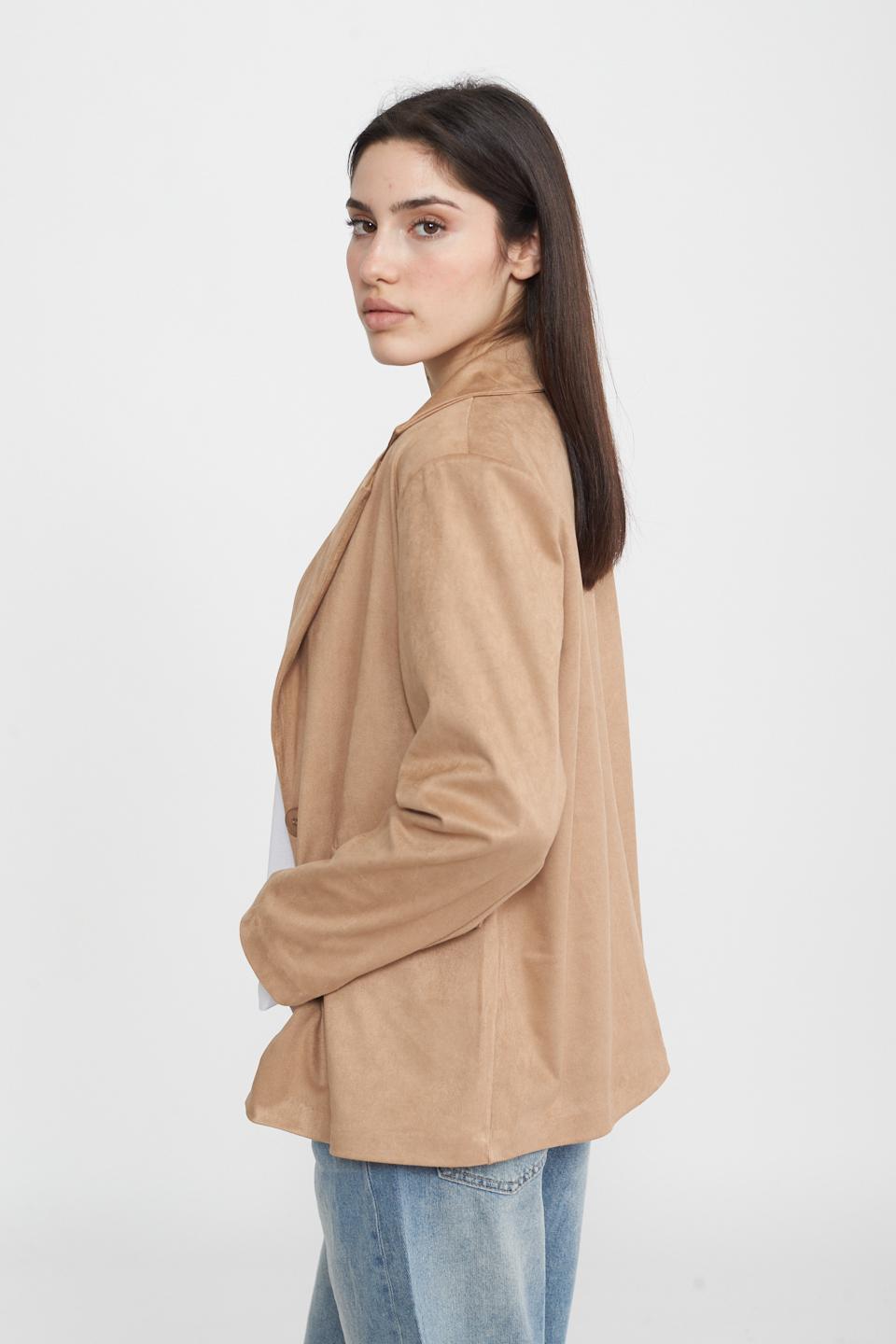 Giacca revers effetto dainetto beige - Primavera Estate 2025 | Brend