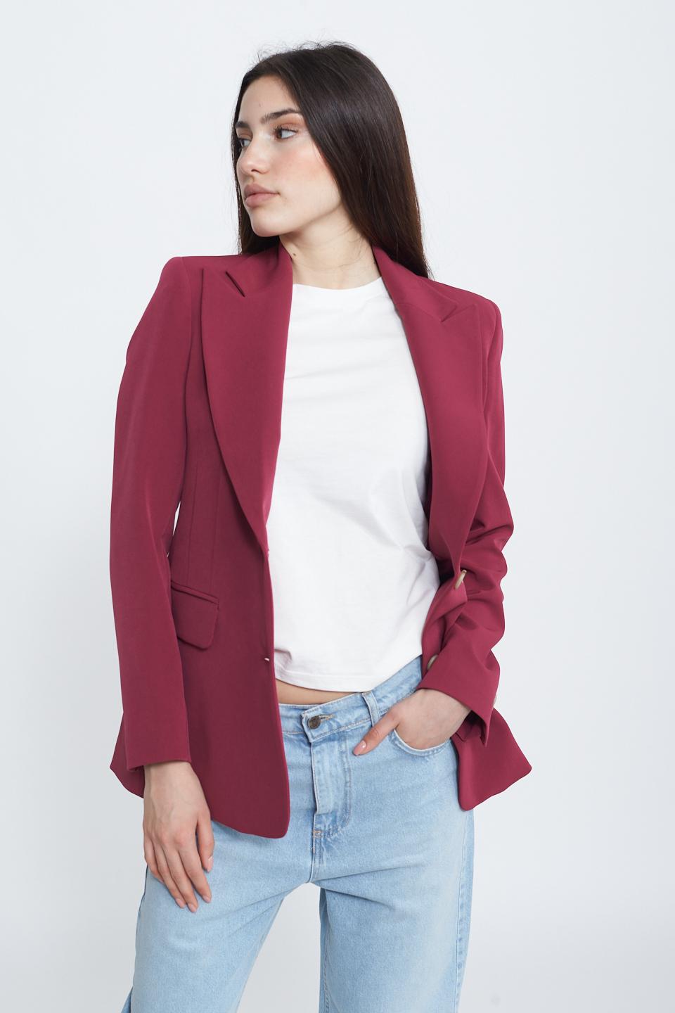 Giacca due bottoni e spalline cherry - Primavera Estate 2025 | Brend
