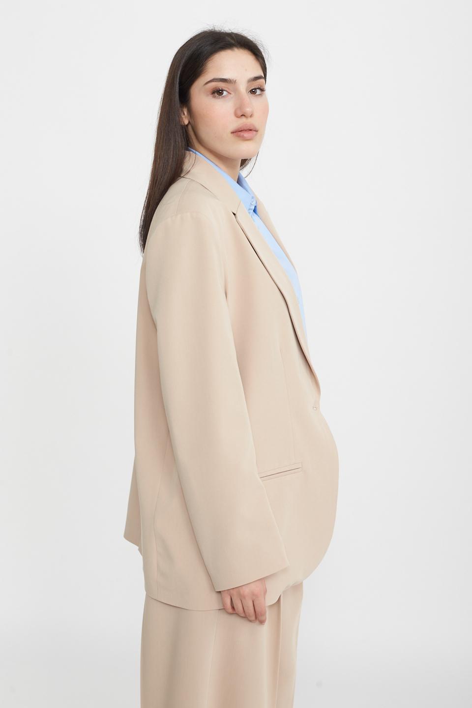 Giacca over inserto camicia beige - Primavera Estate 2025 | Brend