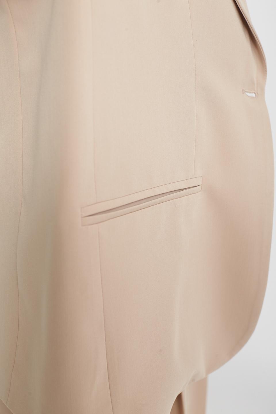 Giacca over inserto camicia beige - Primavera Estate 2025 | Brend