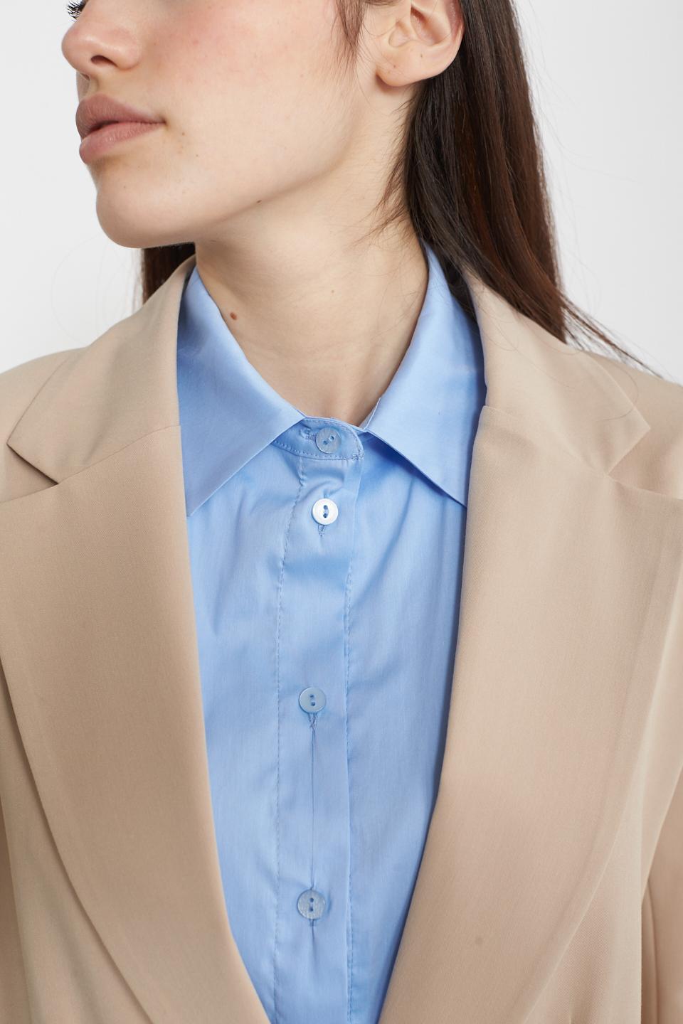 Giacca over inserto camicia beige - Primavera Estate 2025 | Brend