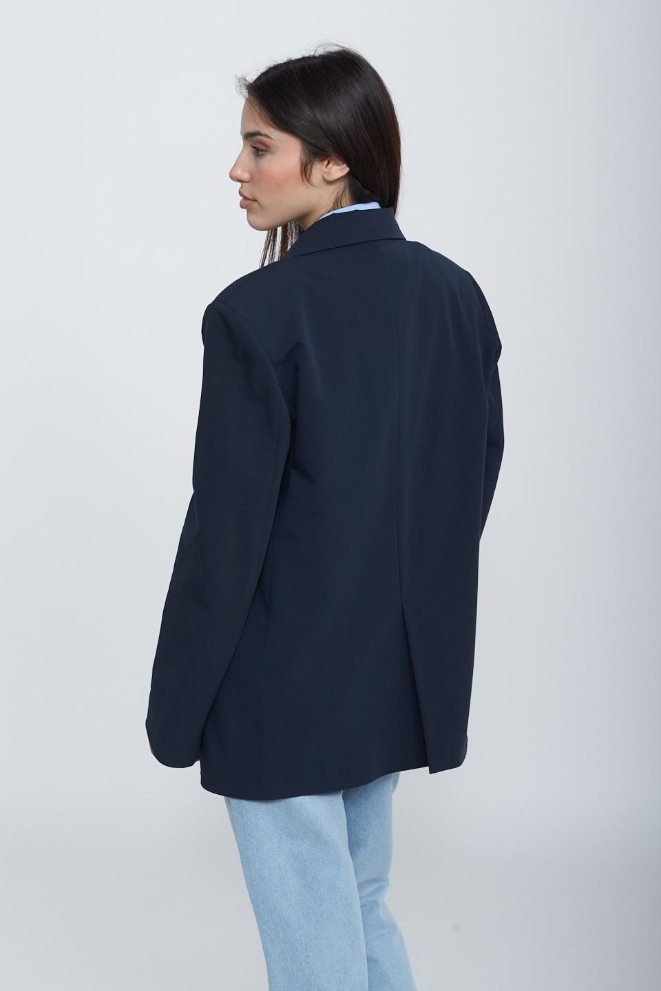 Giacca over inserto camicia blu - Primavera Estate 2025 | Brend