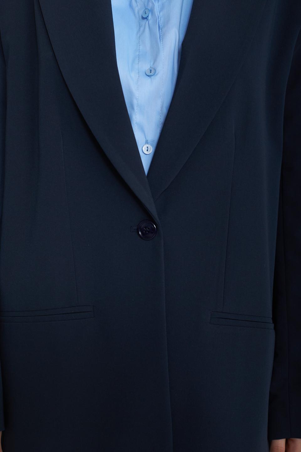 Giacca over inserto camicia blu - Primavera Estate 2025 | Brend