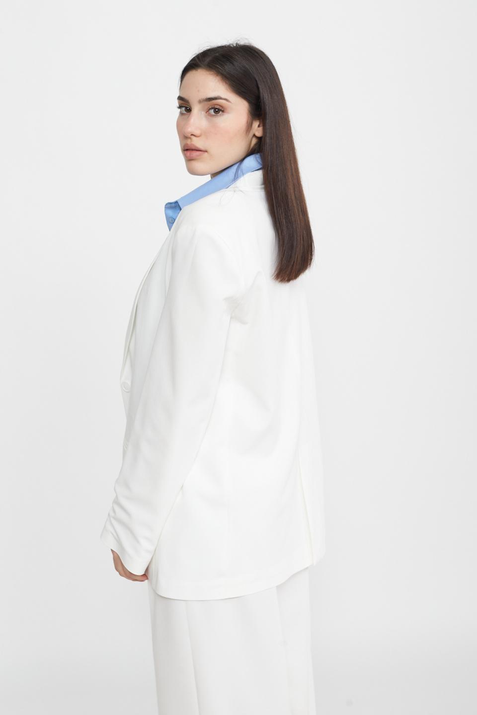 Giacca over inserto camicia panna - Primavera Estate 2025 | Brend