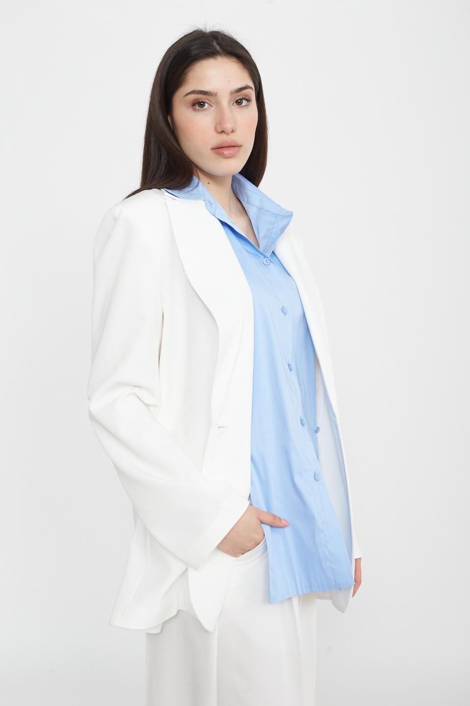 Giacca over inserto camicia panna - Primavera Estate 2025 | Brend