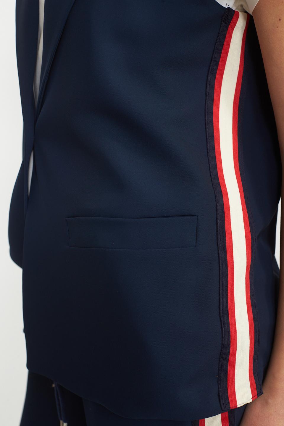 Gilet banda laterale blu - Primavera Estate 2025 | Brend