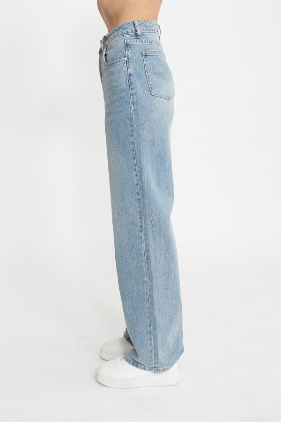 Jeans wide-leg laminato denim delavato - Primavera Estate 2025 | Brend