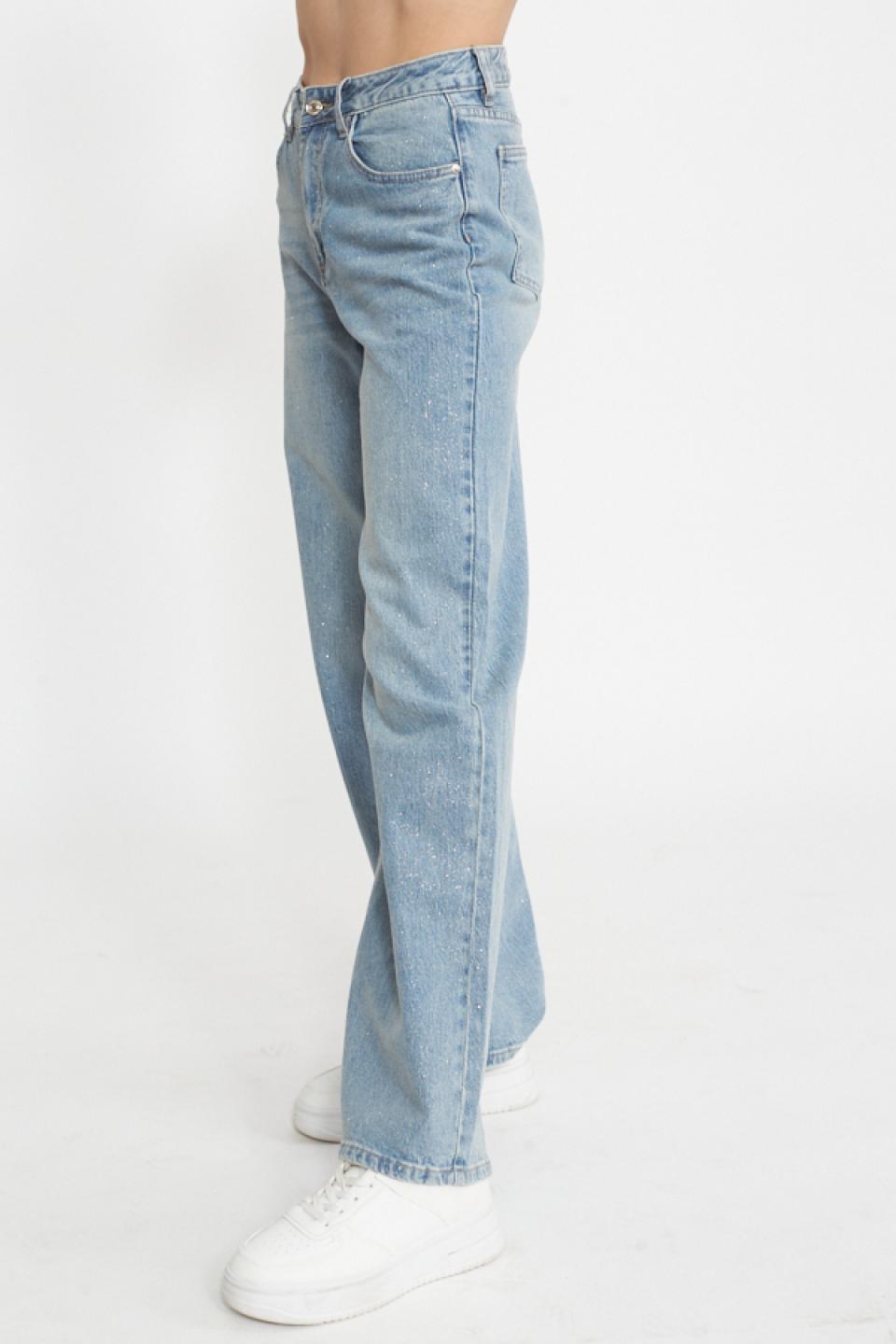 Jeans wide-leg laminato denim delavato - Primavera Estate 2025 | Brend