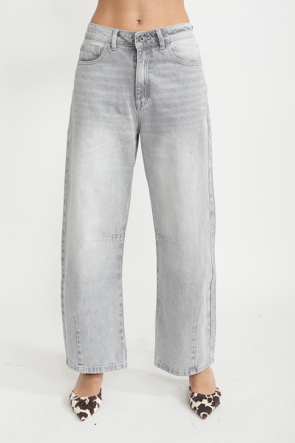 Jeans balloon delavato grigio - Primavera Estate 2025 | Brend