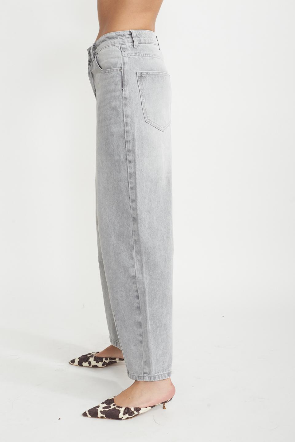 Jeans balloon delavato grigio - Primavera Estate 2025 | Brend