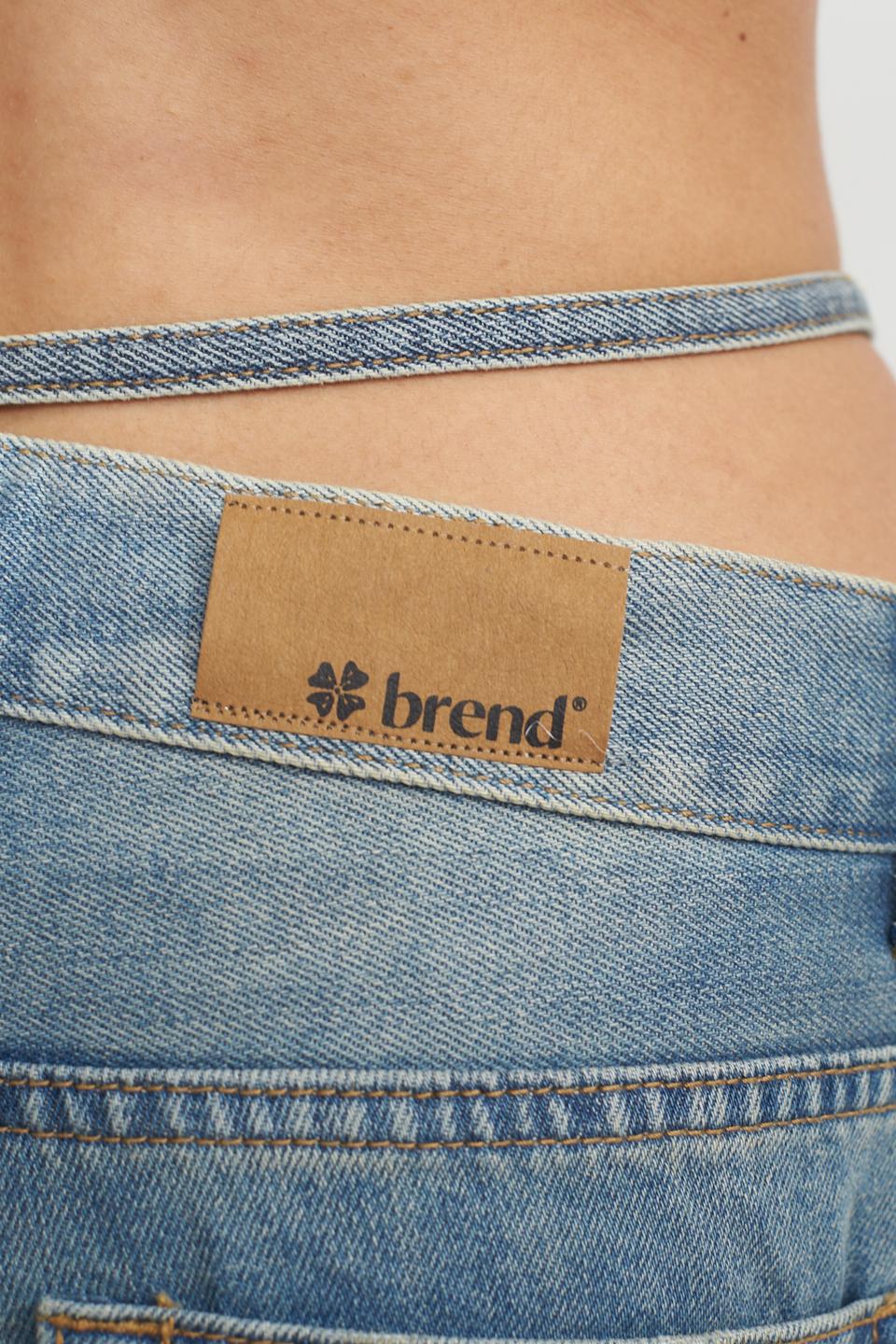 Jeans wide-leg laccio delavato denim - Primavera Estate 2025 | Brend