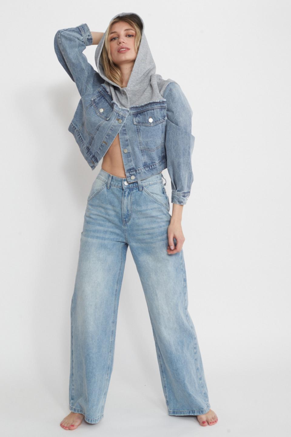 Jeans wide-leg con elastico | Brend