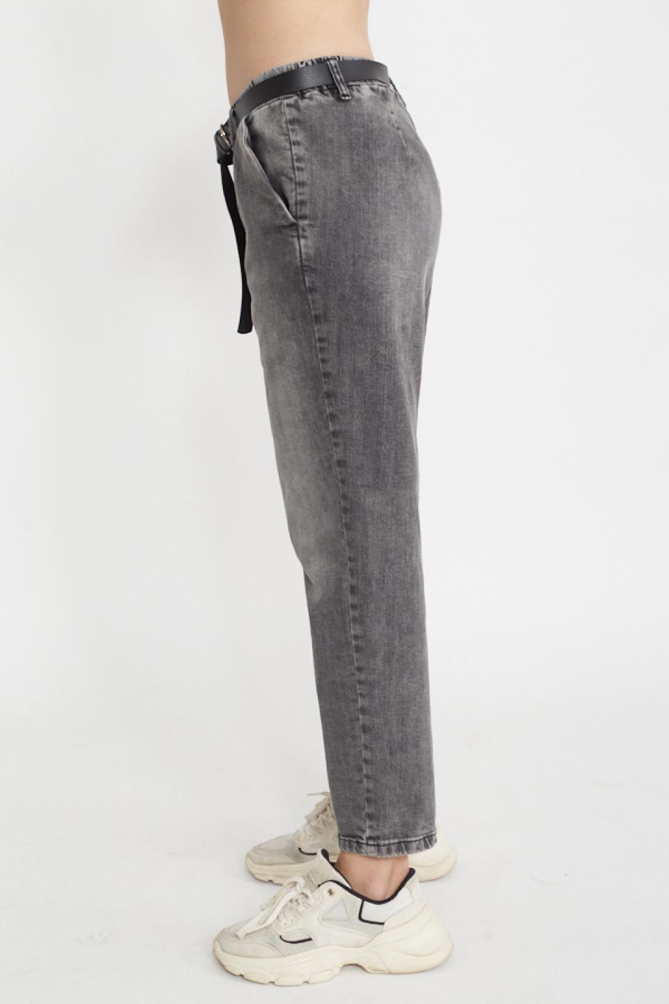 Jeans baggy elastico e cinta denim grigio - Primavera Estate 2025 | Brend