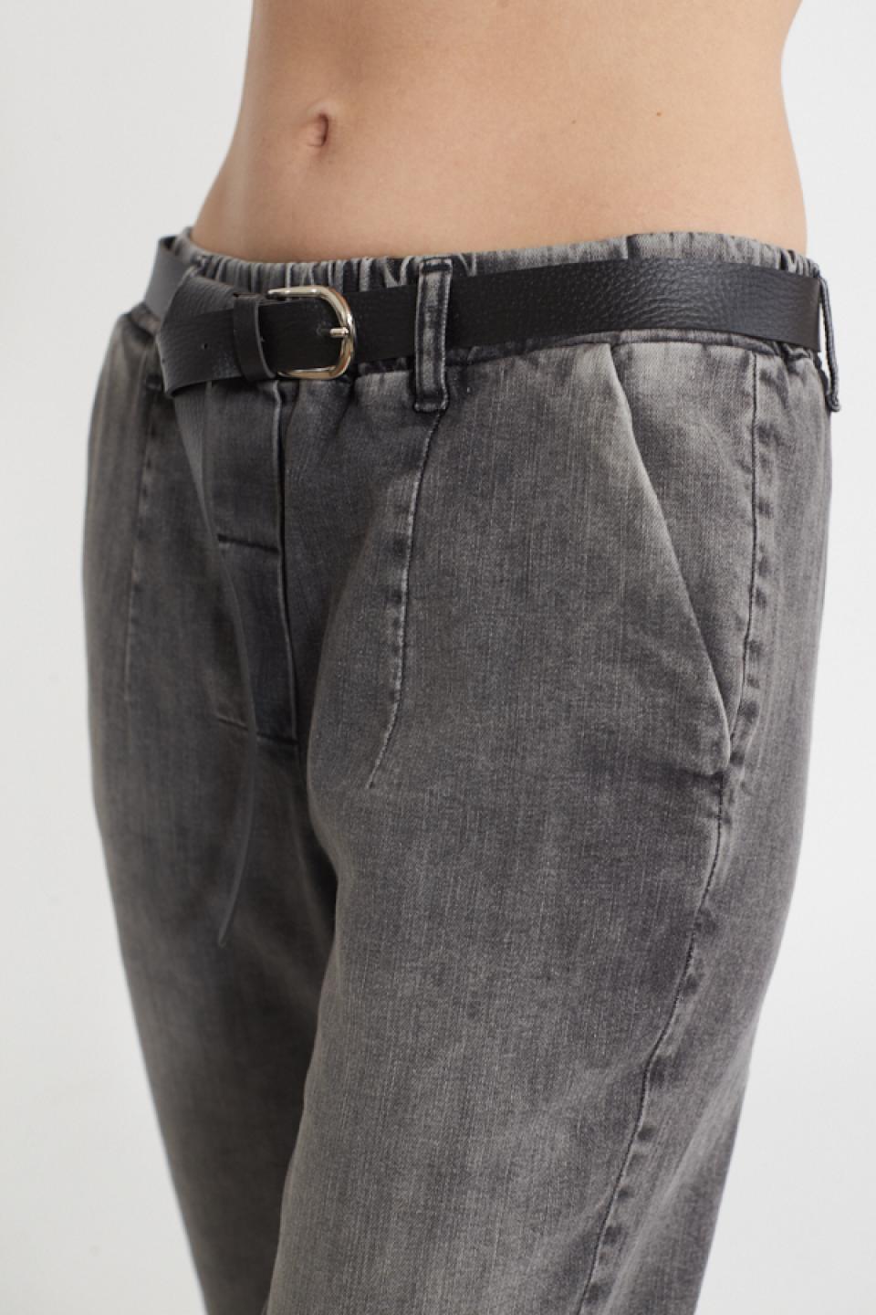 Jeans baggy elastico e cinta denim grigio - Primavera Estate 2025 | Brend