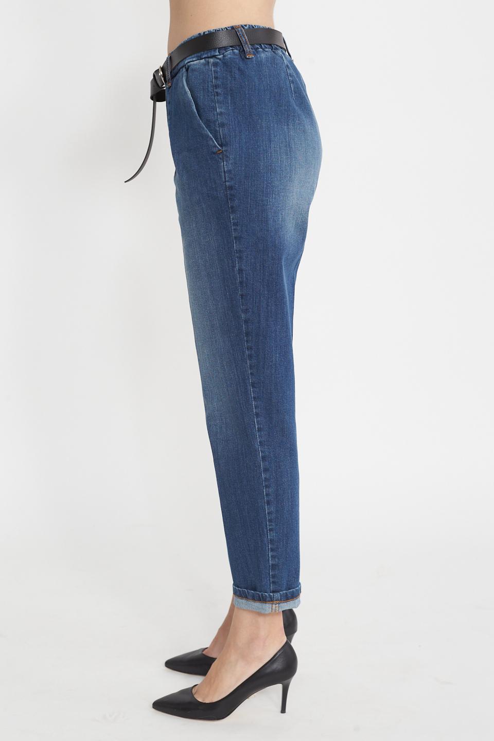 Jeans baggy elastico e cinta denim medio - Primavera Estate 2025 | Brend