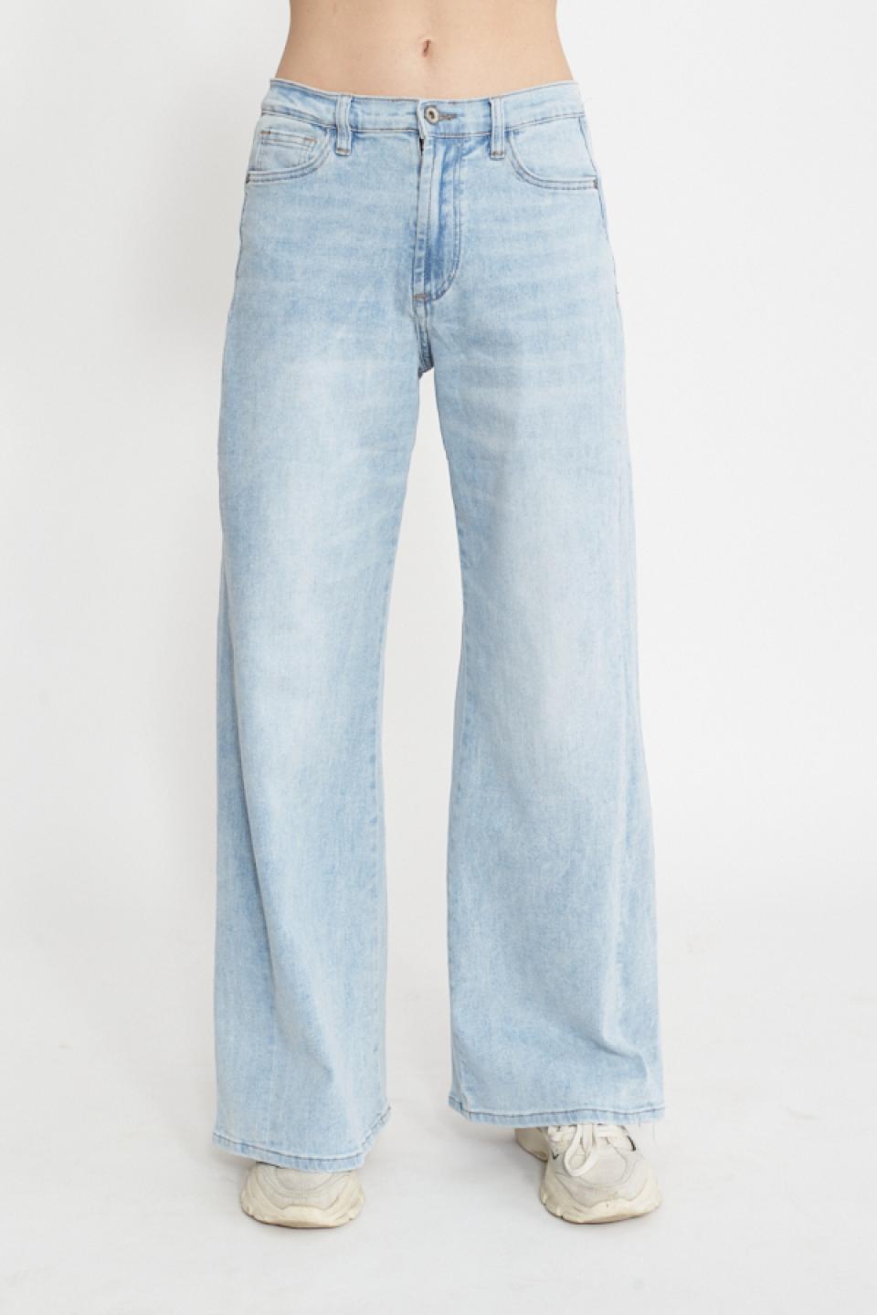 Jeans doppio wide-leg denim chiaro - Primavera Estate 2025 | Brend