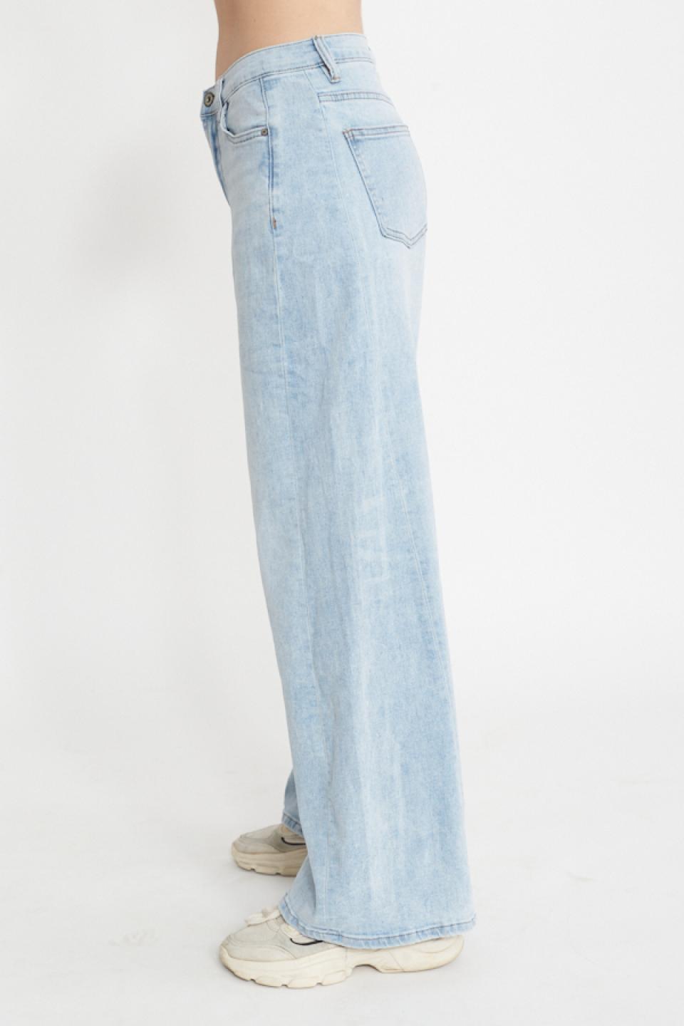 Jeans doppio wide-leg denim chiaro - Primavera Estate 2025 | Brend