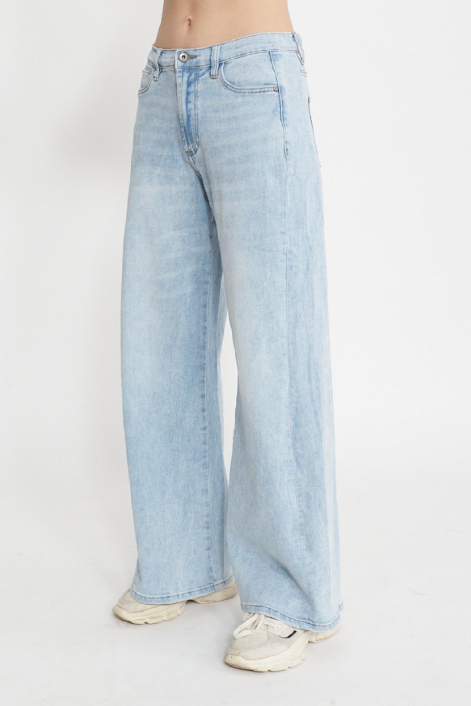 Jeans doppio wide-leg denim chiaro - Primavera Estate 2025 | Brend