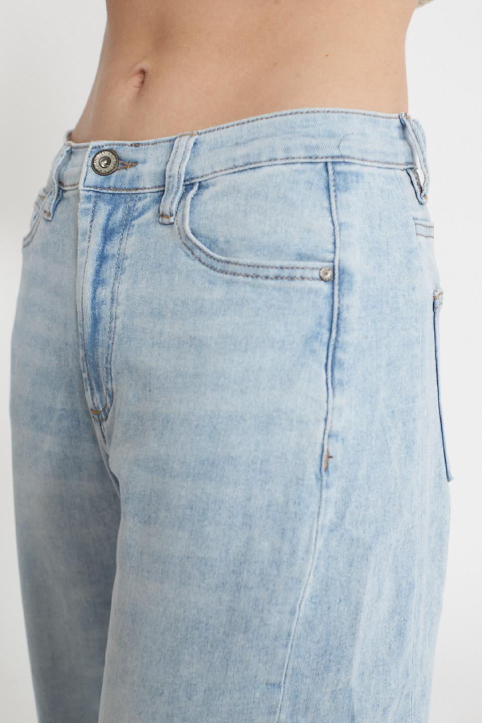 Jeans doppio wide-leg denim chiaro - Primavera Estate 2025 | Brend