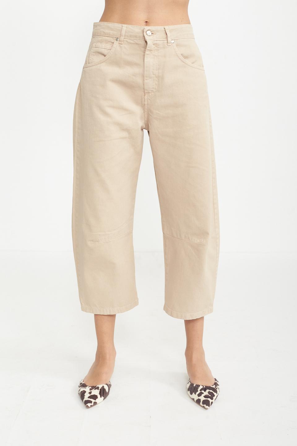 Jeans balloon sceso beige - Primavera Estate 2025 | Brend