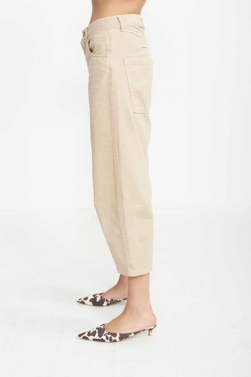 Jeans balloon sceso beige - Primavera Estate 2025 | Brend