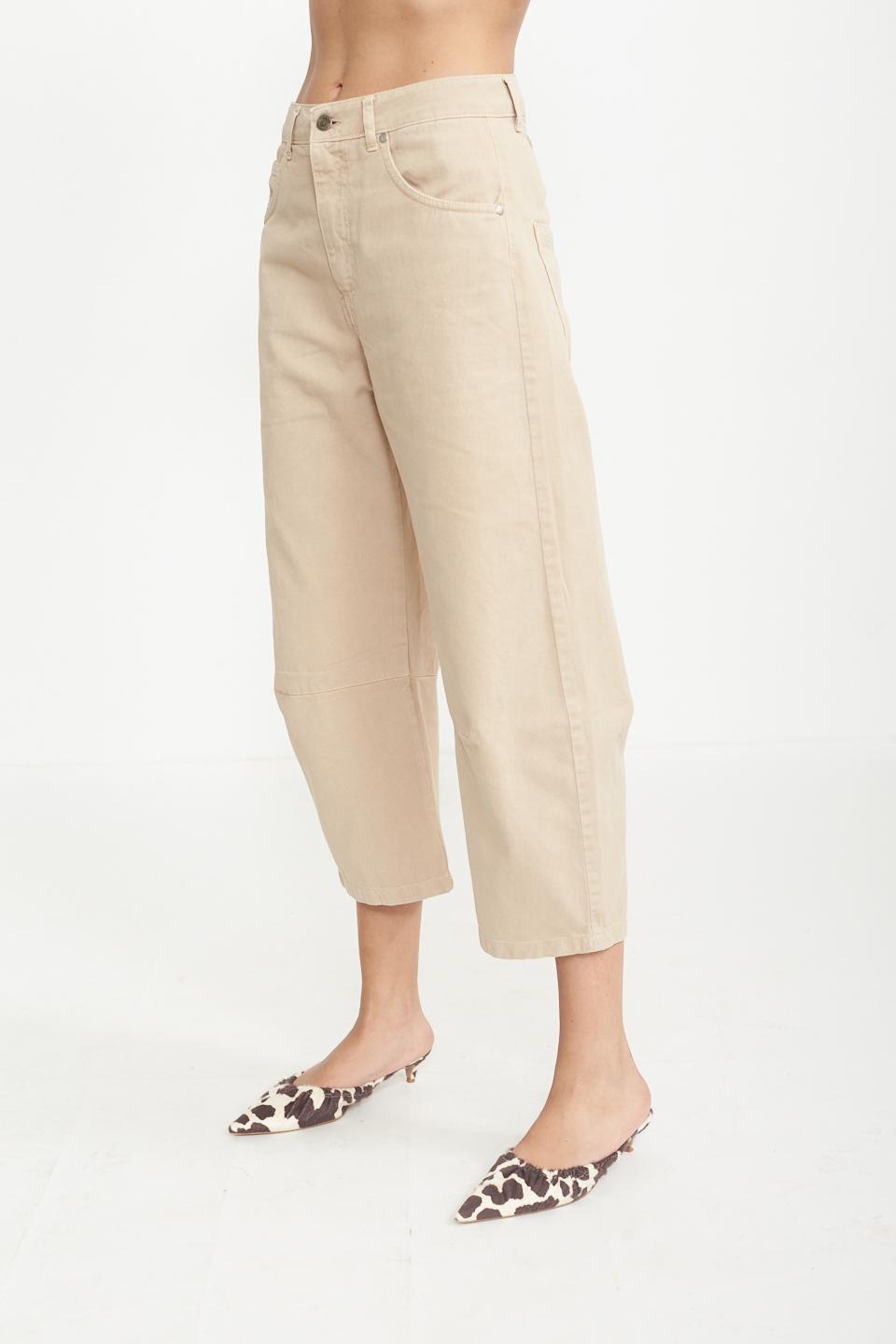 Jeans balloon sceso beige - Primavera Estate 2025 | Brend