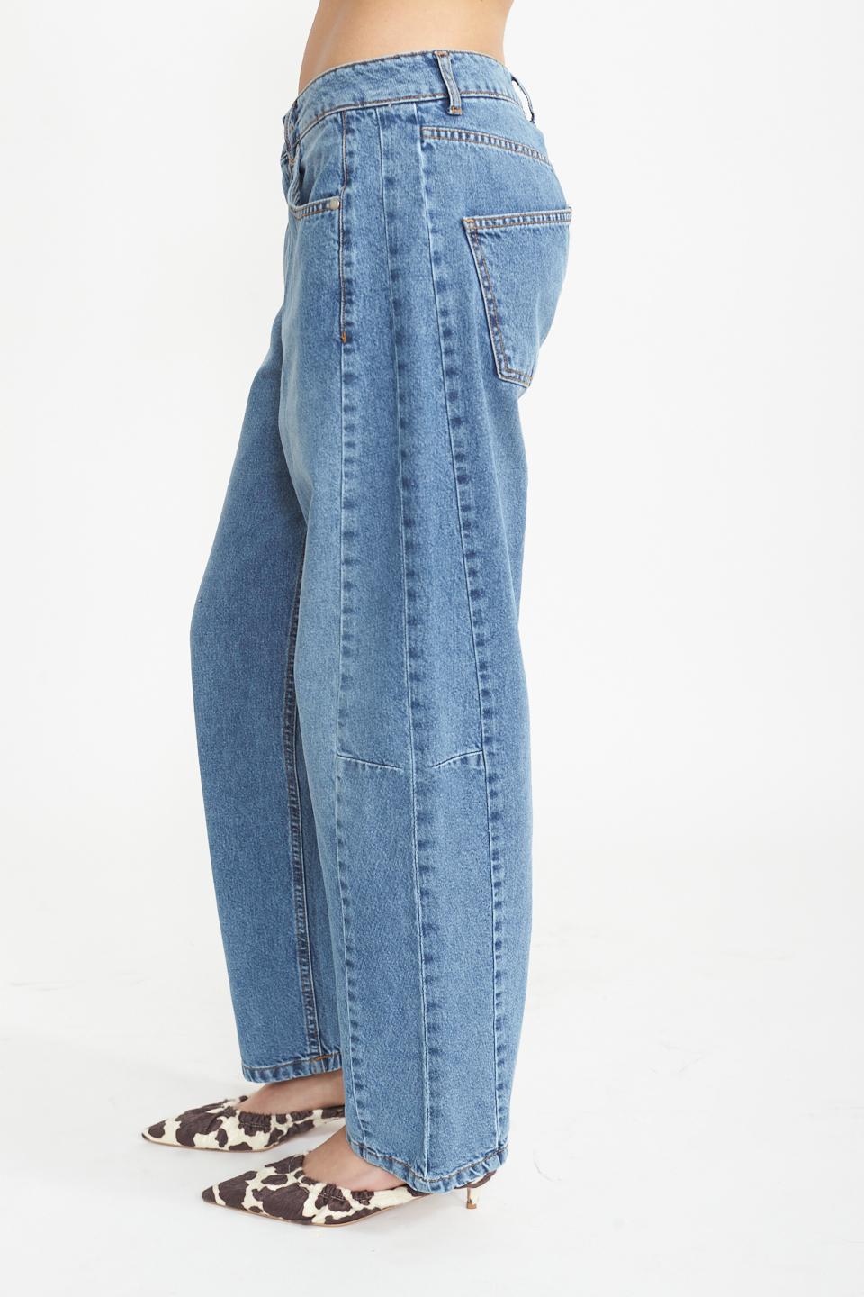 Jeans balloon riprese denim medio - Primavera Estate 2025 | Brend