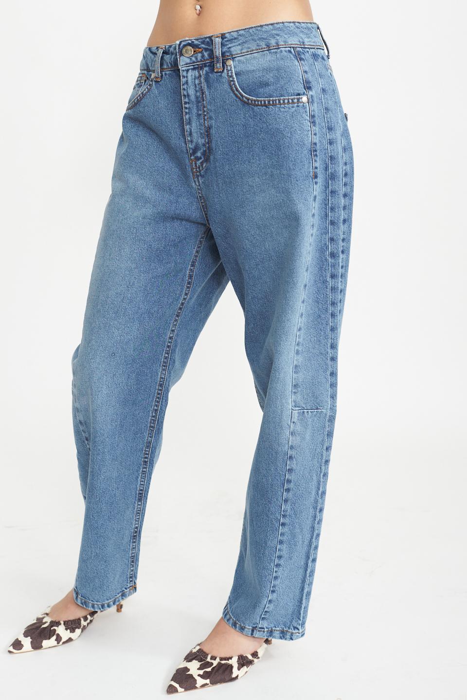 Jeans balloon riprese denim medio - Primavera Estate 2025 | Brend