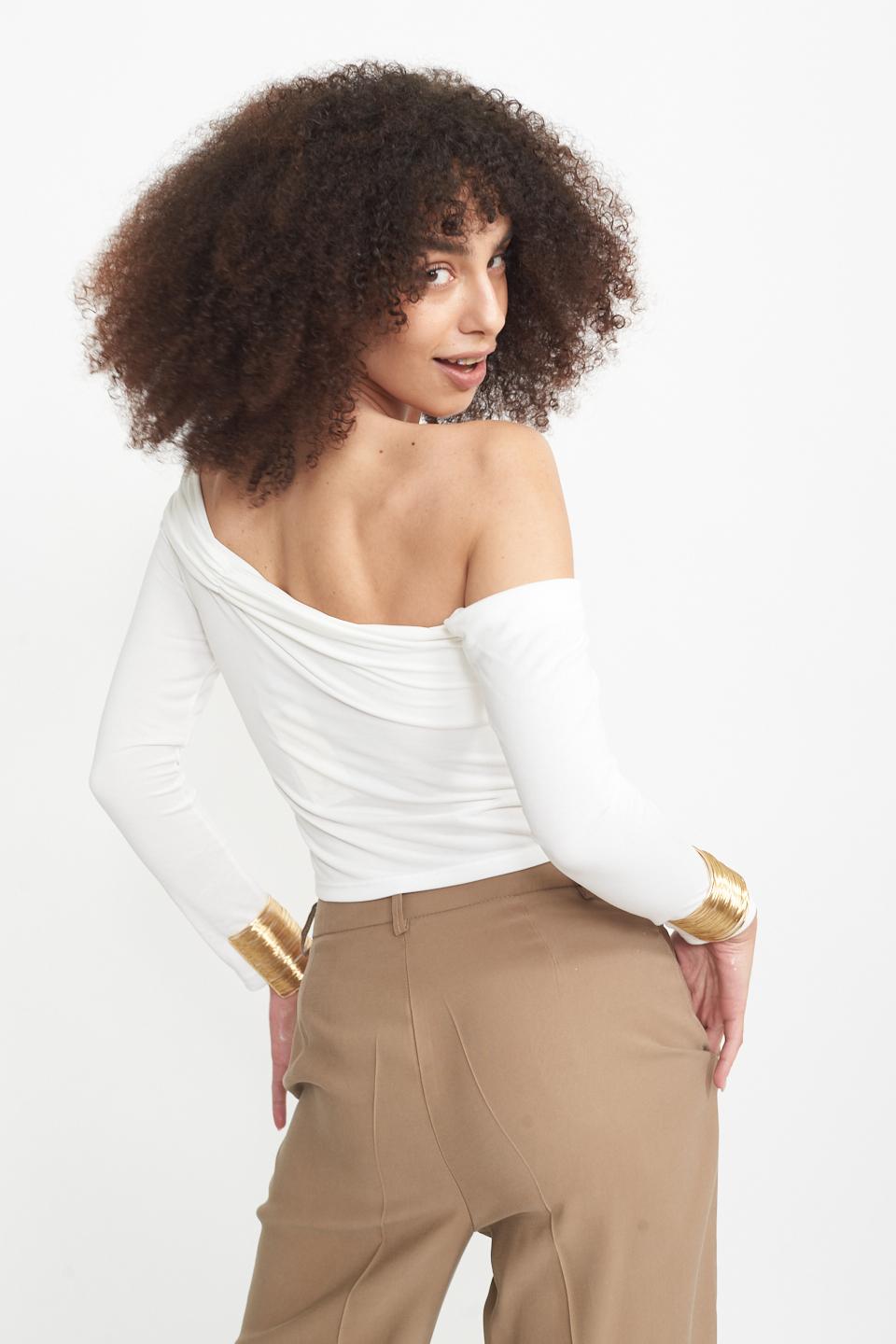 Maglia spalla cut-out panna - Primavera Estate 2025 | Brend