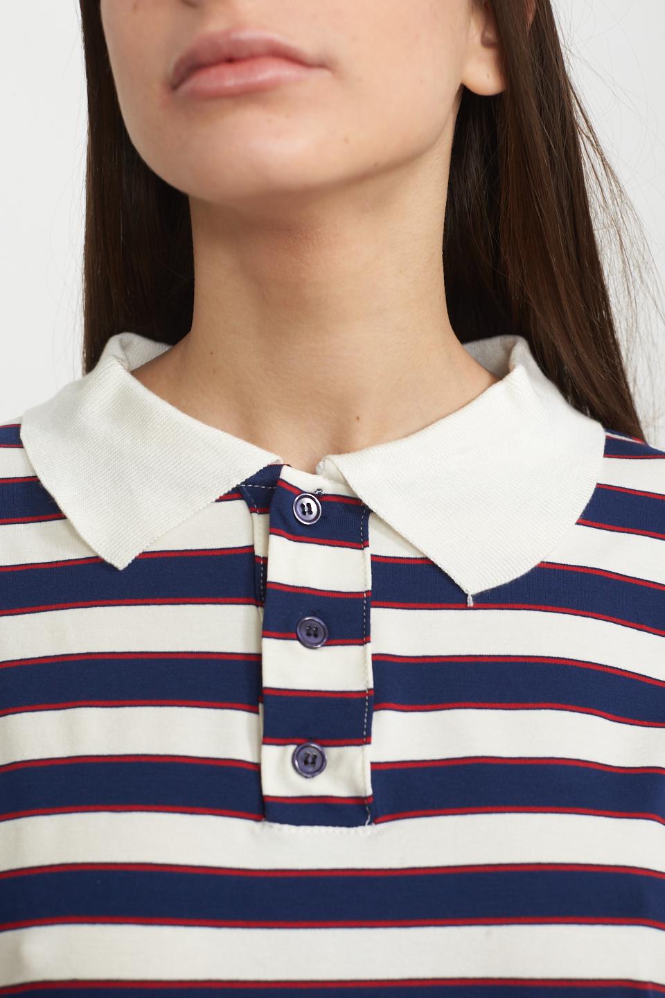 Polo mezza manica righe rigo blu - Primavera Estate 2025 | Brend