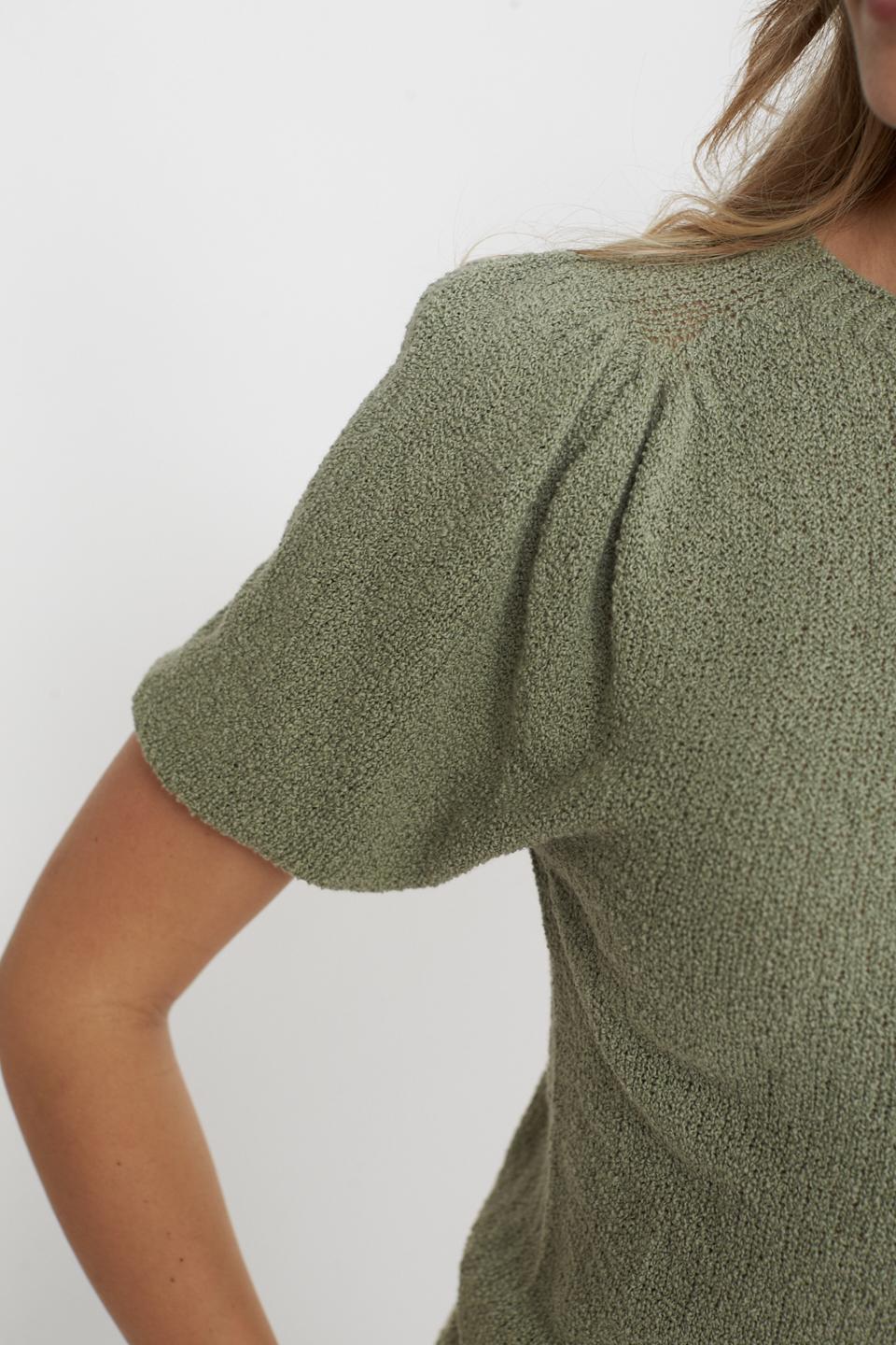 Maglia manica palloncino salvia - Primavera Estate 2025 | Brend