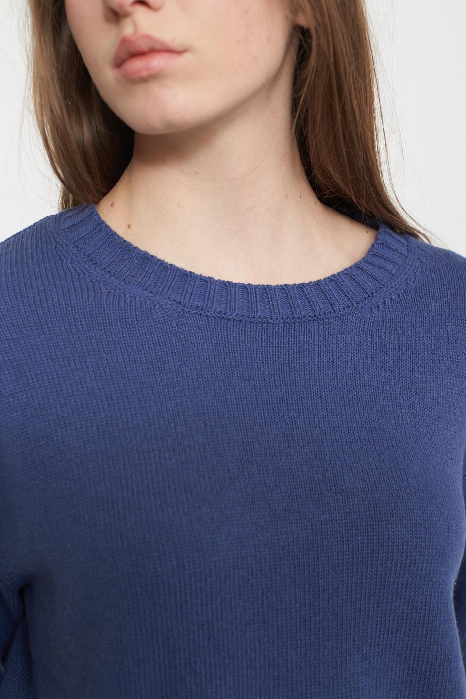 Maglia paricollo blu - Primavera Estate 2025 | Brend