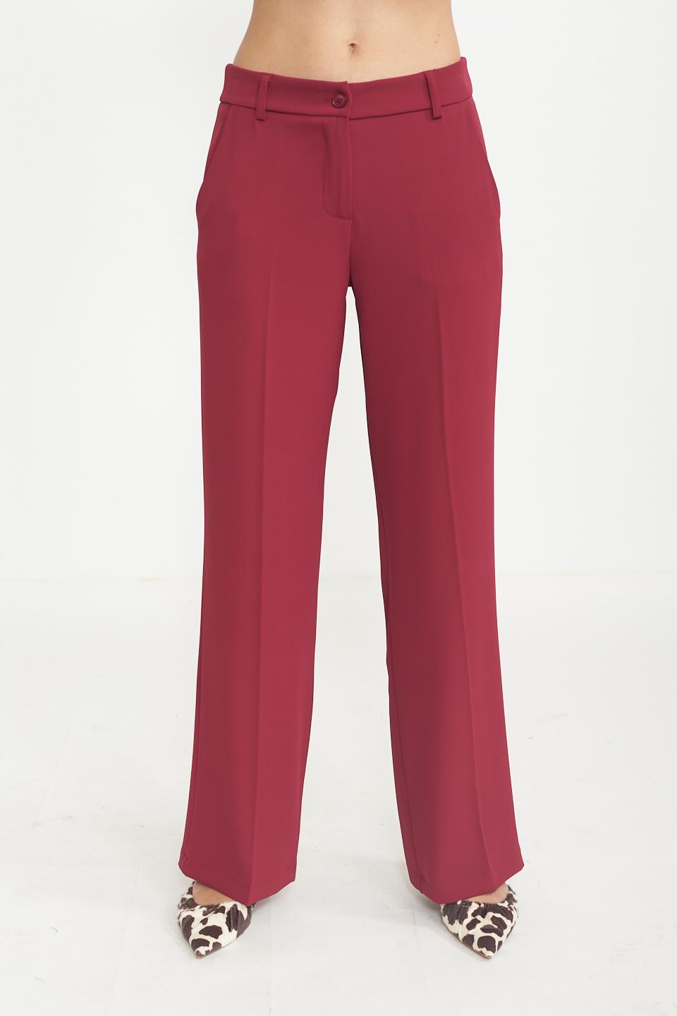 Pantalone palazzo morbido cherry - Primavera Estate 2025 | Brend